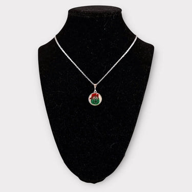Tiny Hand-Painted Phanatic Circle Pendant - Pretty Weird
