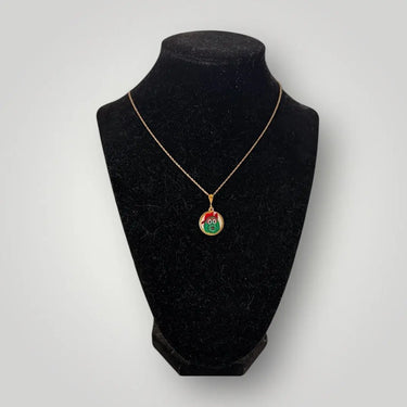 Tiny Hand-Painted Phanatic Circle Pendant - Pretty Weird
