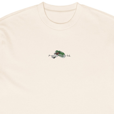 Saquon Hurdle Sketch Embroidered Men’s Box Tee Pretty Weird