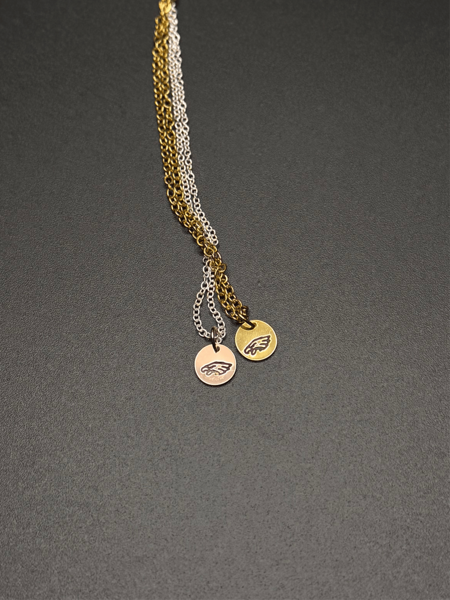 Gold & Rose Gold Eagles Mini Pendant Necklaces