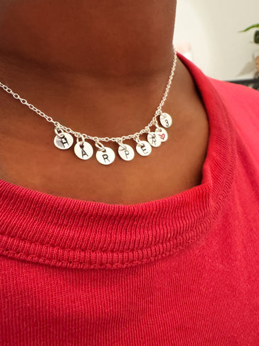 HARPER 3 – Hand-Stamped Charm Necklace (Limited Edition)