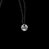 Sterling Silver Saquon Hurdle Pendant Necklace – 10mm Hand Engraved Pretty Weird