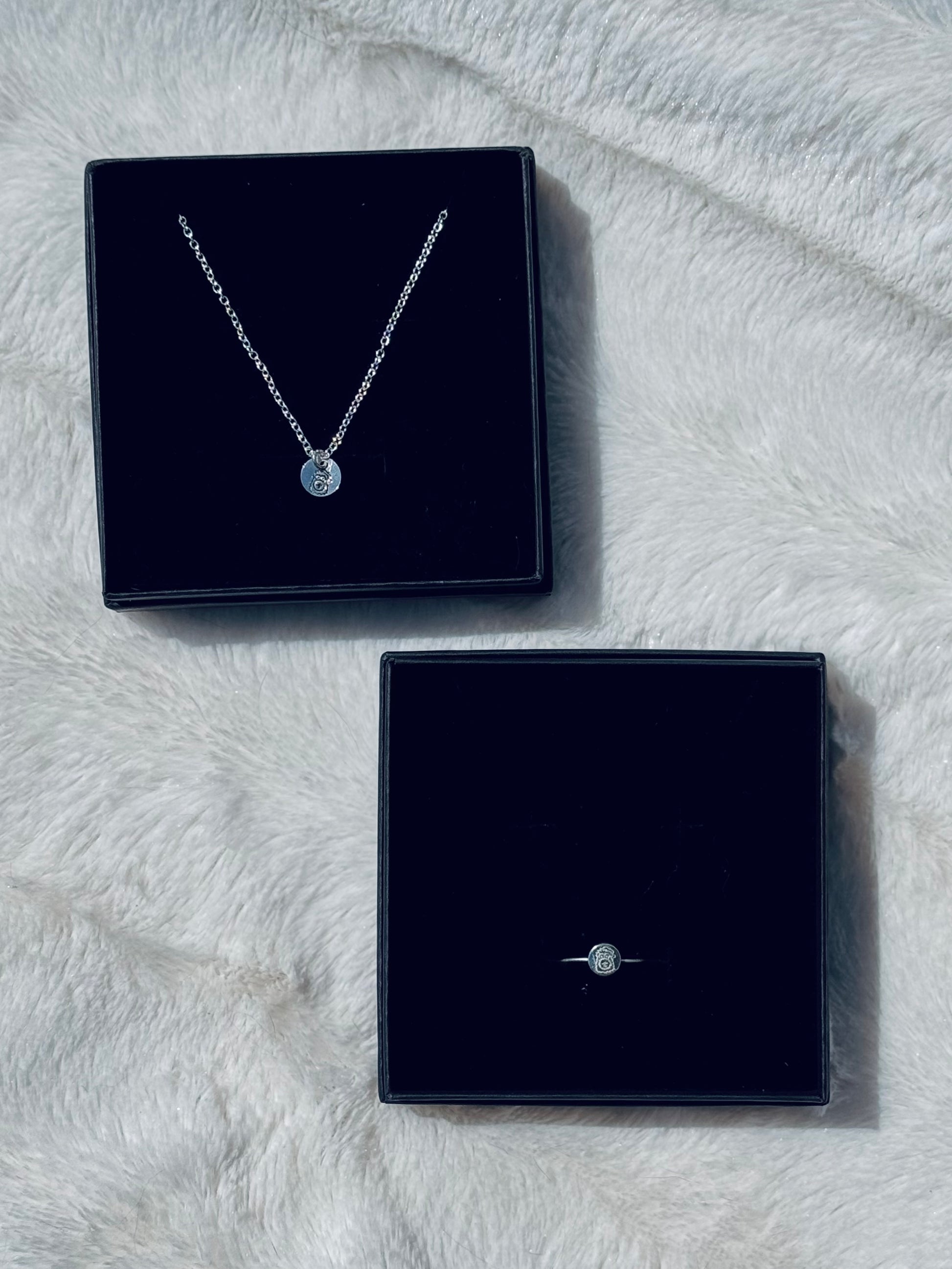 Custom Made Engraved Sterling Silver Phanatic Pendant & Ring Set | Limited Stock