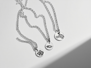 Sterling Silver Saquon Hurdle Pendant Necklace – 10mm Hand Engraved Pretty Weird