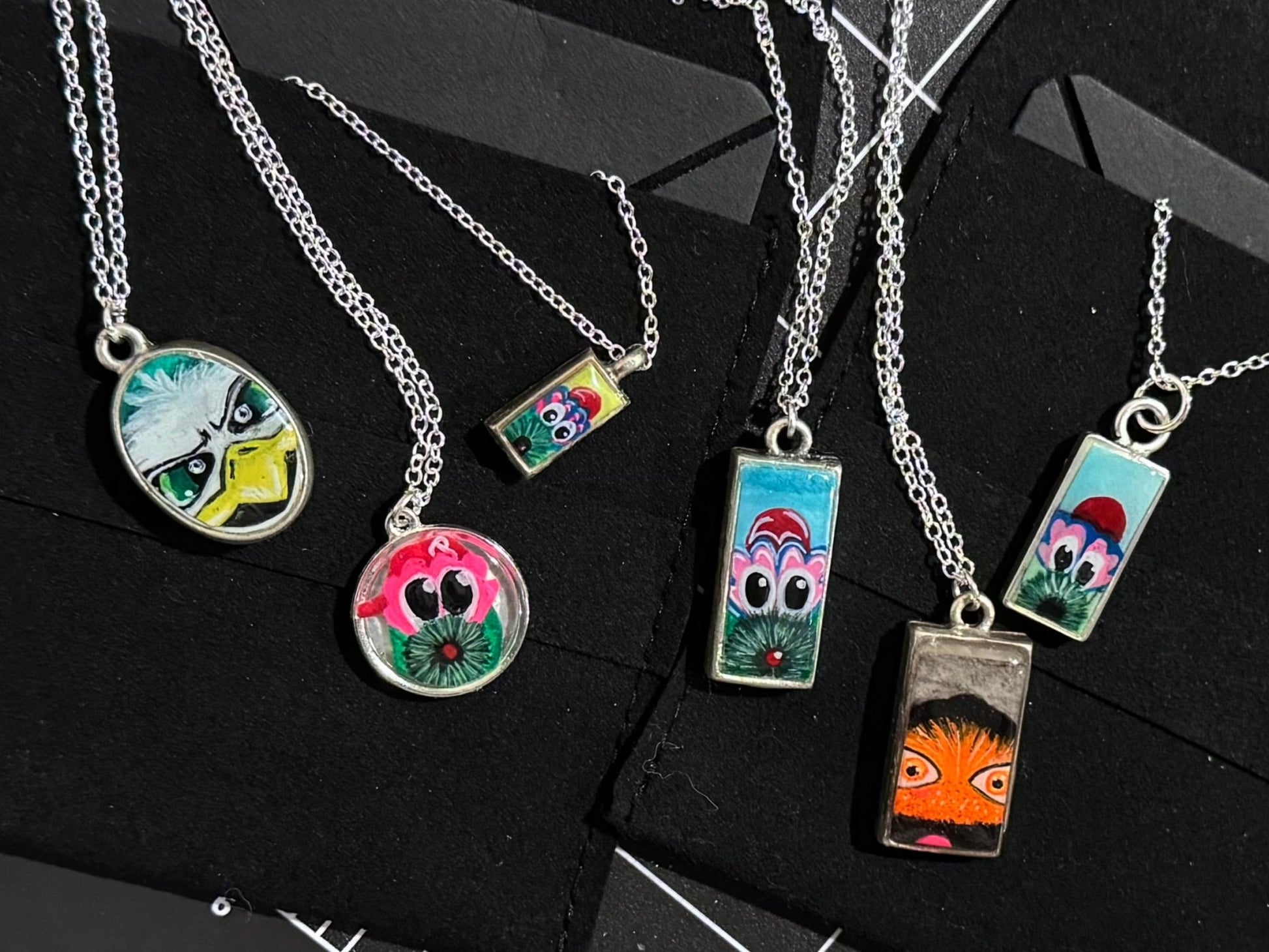Hand-Painted Phanatic Pendant - Medium Size Pretty Weird