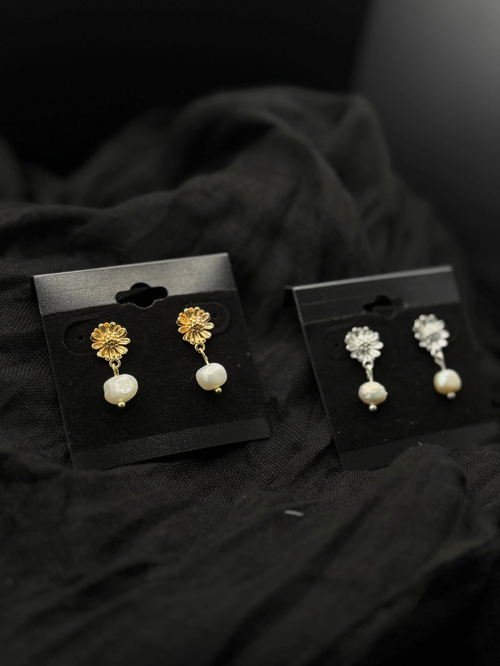 Pearl Flower Dangle Earring - Pretty Weird