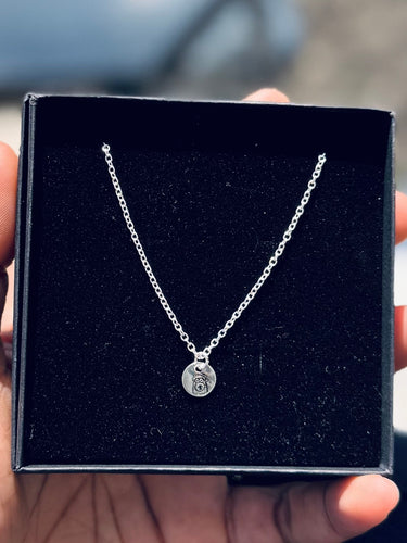 Tiny Engraved Sterling Silver Phanatic Necklace Pretty Weird