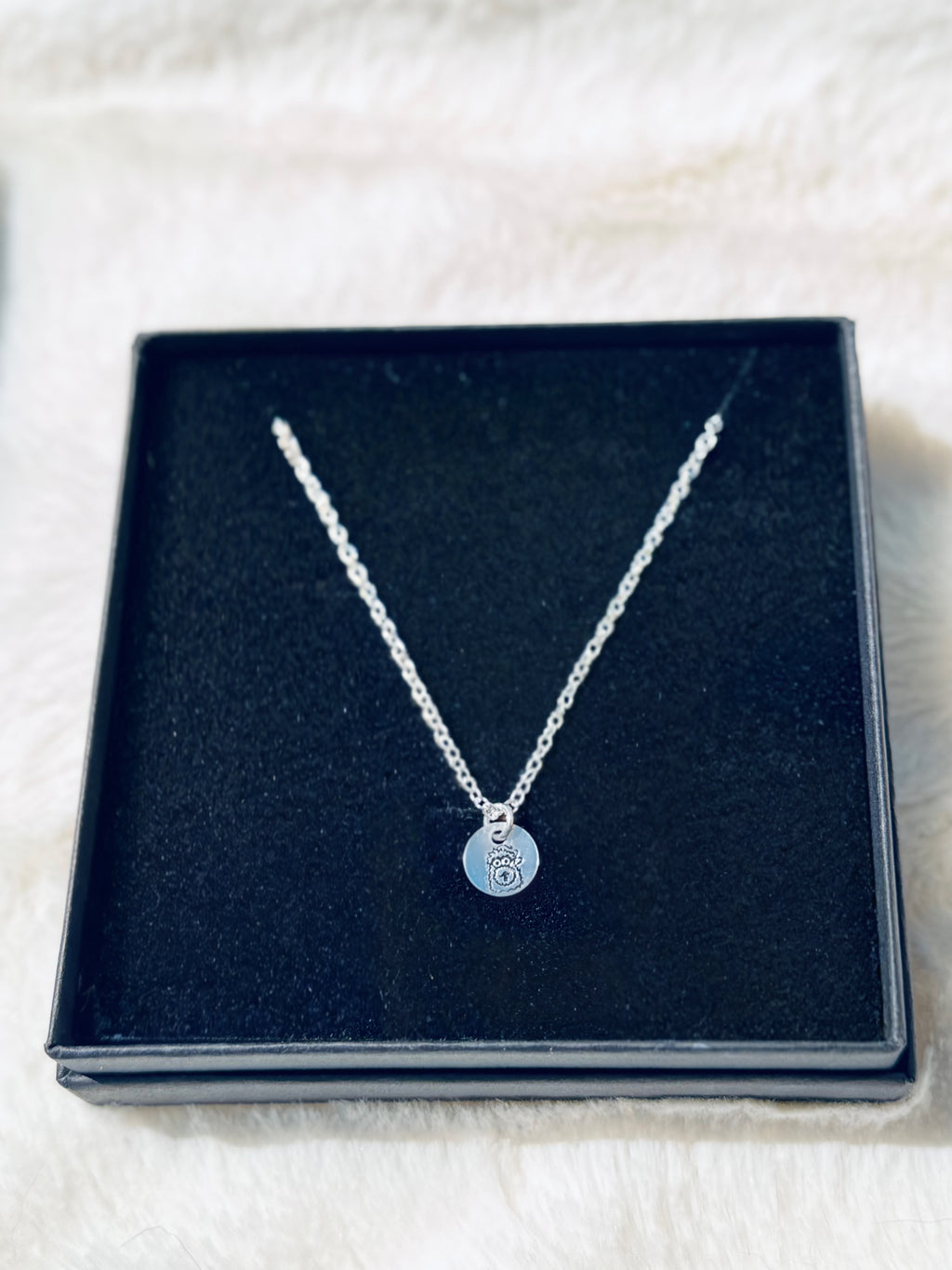 Tiny Engraved Sterling Silver Phanatic Necklace - Pretty Weird