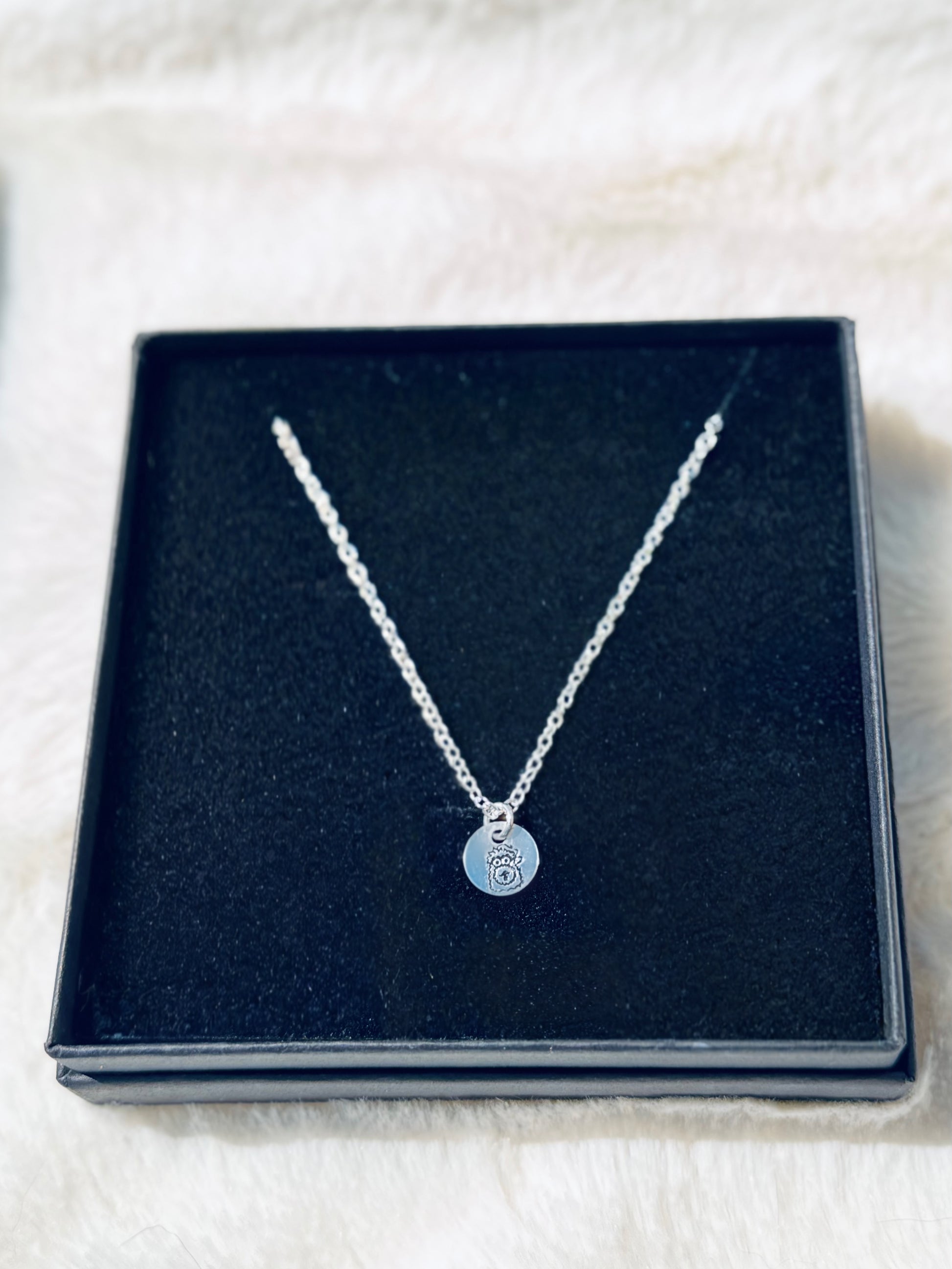 Tiny Engraved Sterling Silver Phanatic Necklace - Pretty Weird