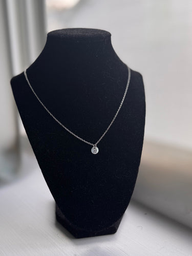 Tiny Engraved Sterling Silver Phanatic Necklace Pretty Weird