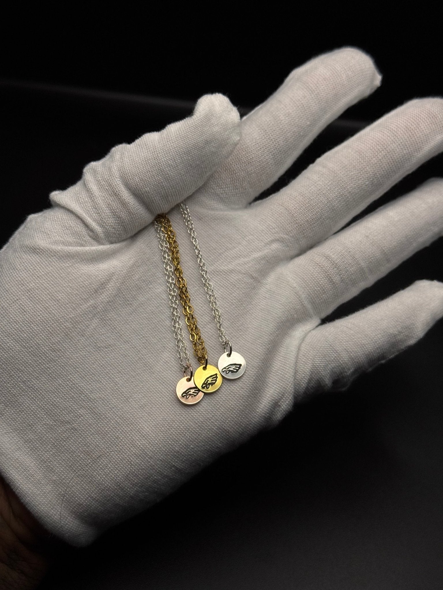 Gold & Rose Gold Eagles Mini Pendant Necklaces