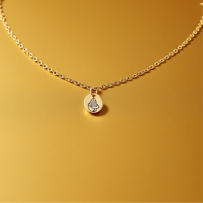 Gold & Rose Gold Phillies Ice Cream Helmet Necklaces