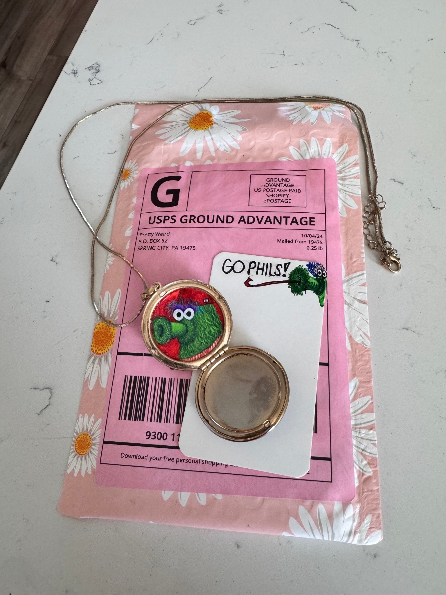 Phanatic Locket – Hand-Painted Philly Keepsake (Limited Edition)