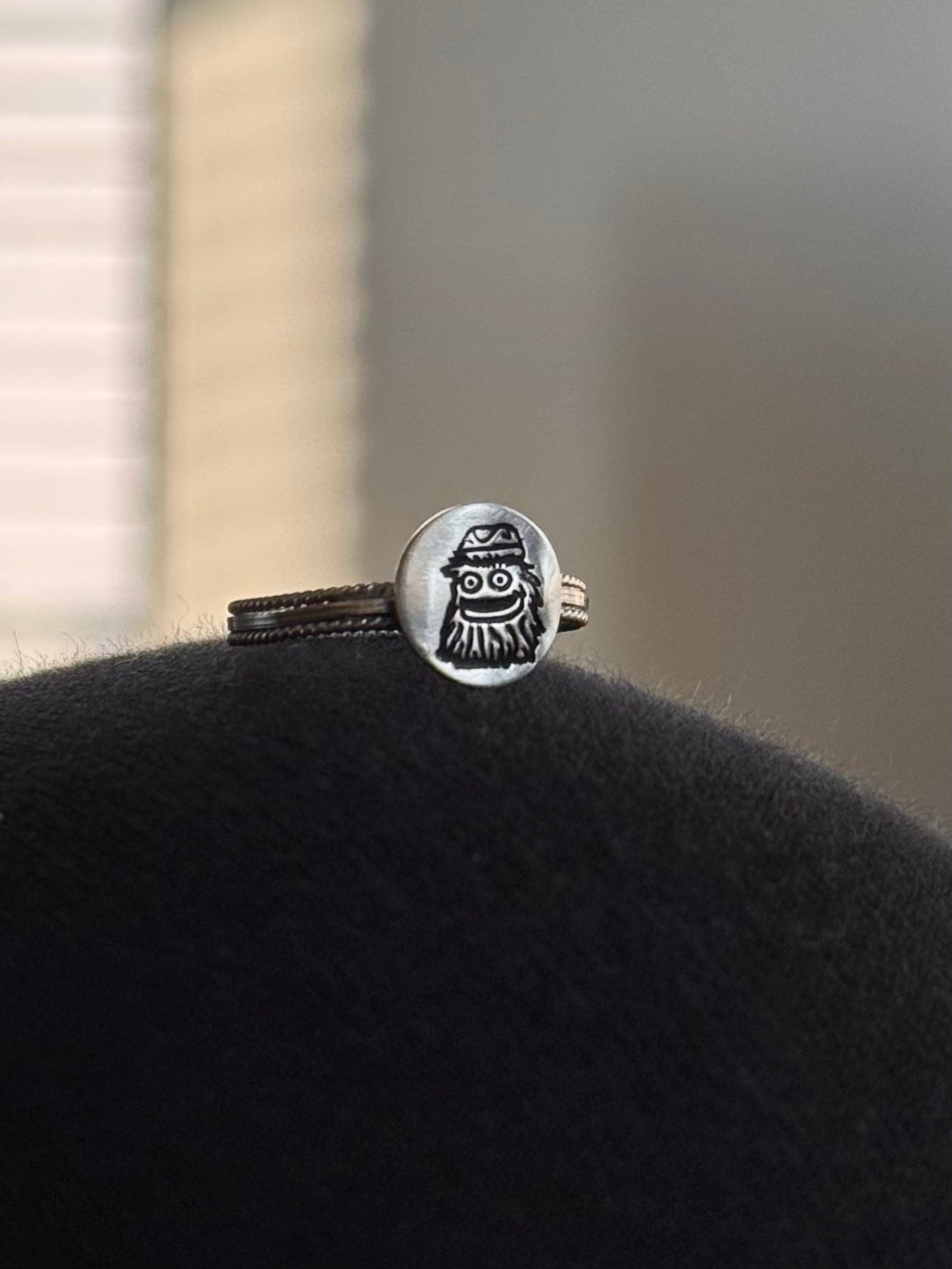 Gritty Engraved Triband Ring | Philadelphia Flyers Sterling Silver Jewelry Pretty Weird