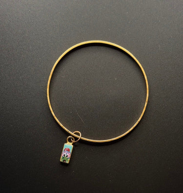 14K Gold Filled Sterling Silver Hand-Soldered Phillies Phanatic Charm Bangle Pretty Weird