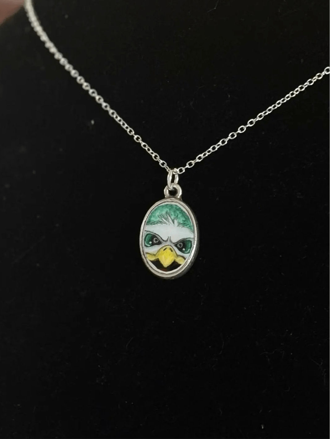 Swoop Me Up | Hand-Painted Philadelphia Eagles Necklace Pretty Weird