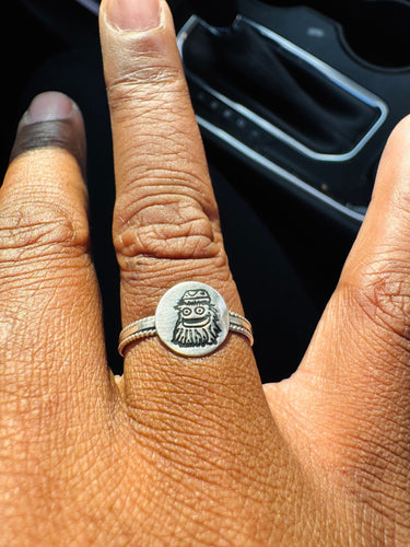Gritty Engraved Triband Ring | Philadelphia Flyers Sterling Silver Jewelry Pretty Weird