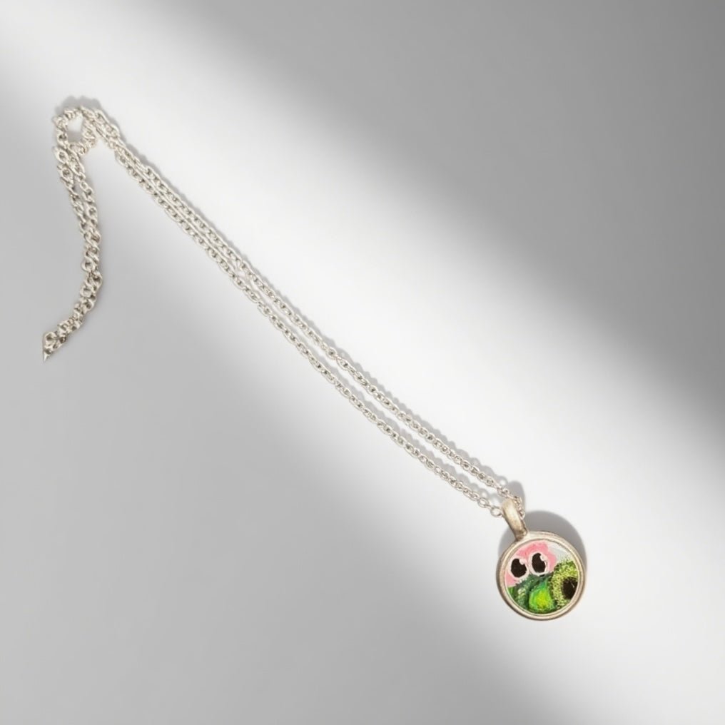 Tiny Round Hand-Painted Phanatic Necklace