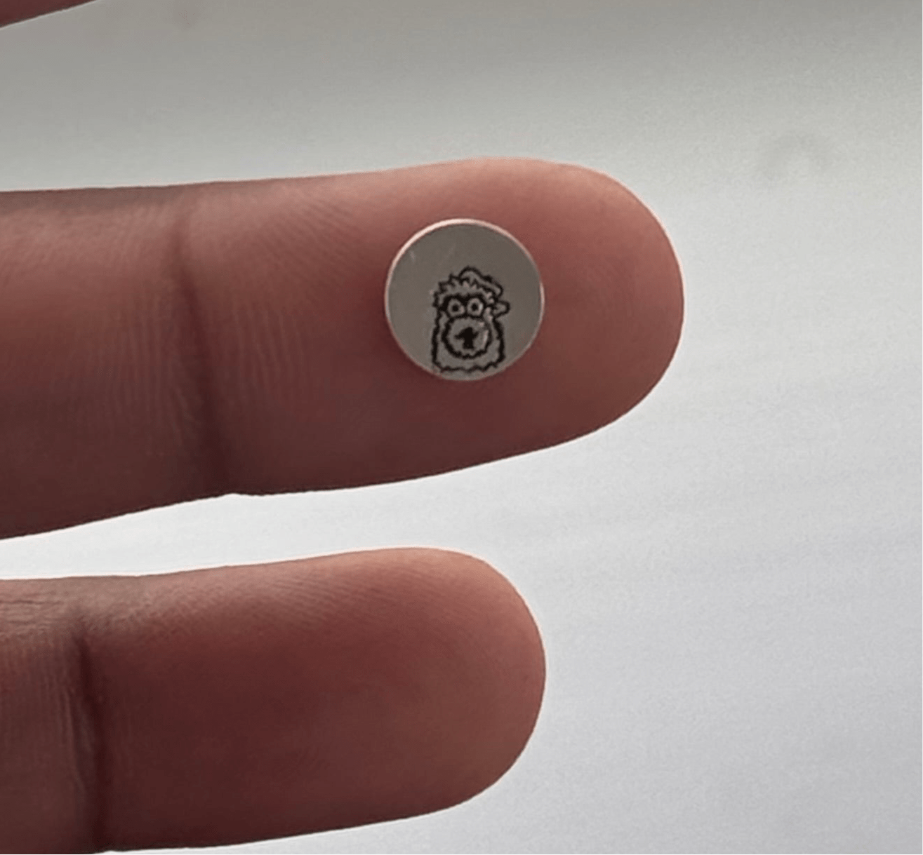 Tiny Engraved Sterling Silver Phanatic Necklace - Pretty Weird