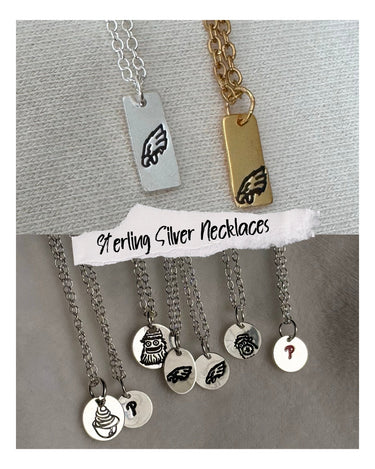 Sterling Silver Engraved Peeking Phanatic Pretty Weird