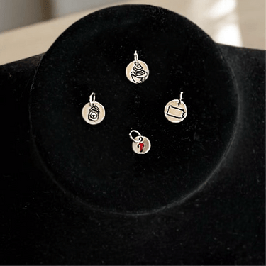 Tiny Engraved Sterling Silver Phanatic Necklace Pretty Weird
