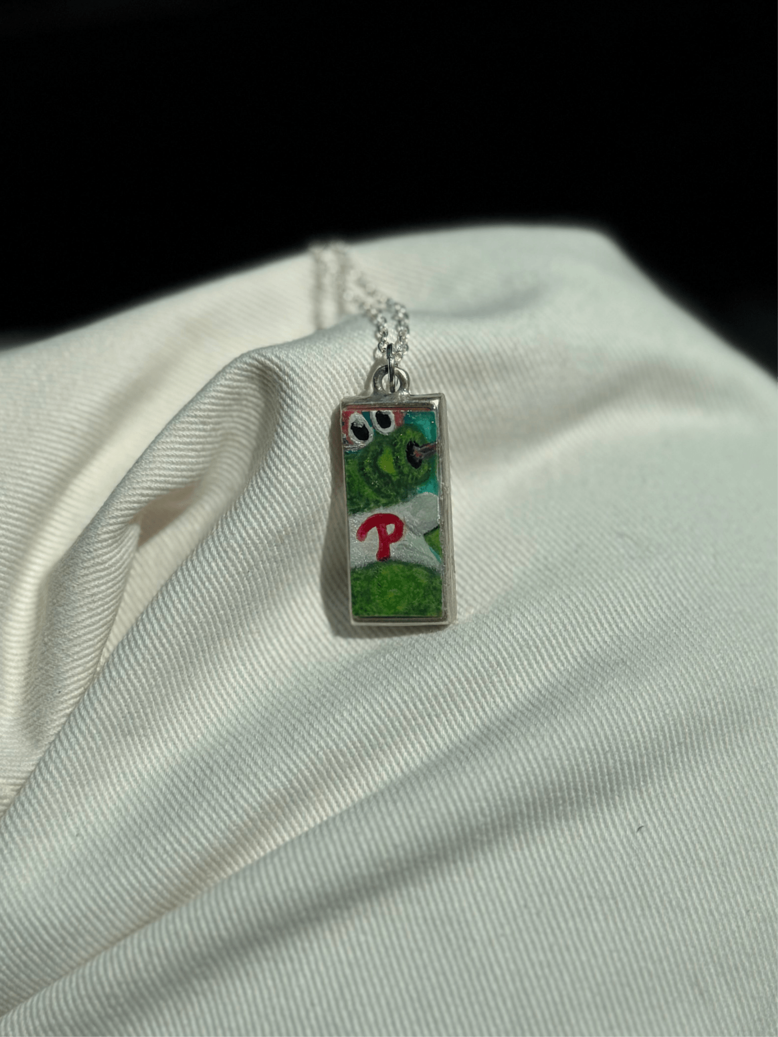 Hand-Painted Phanatic Pendant – Acrylic with Color-Shifting Accents