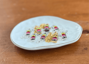 10mm x 20mm hand-painted Phillie Phanatic pendant necklace on 18-inch chain