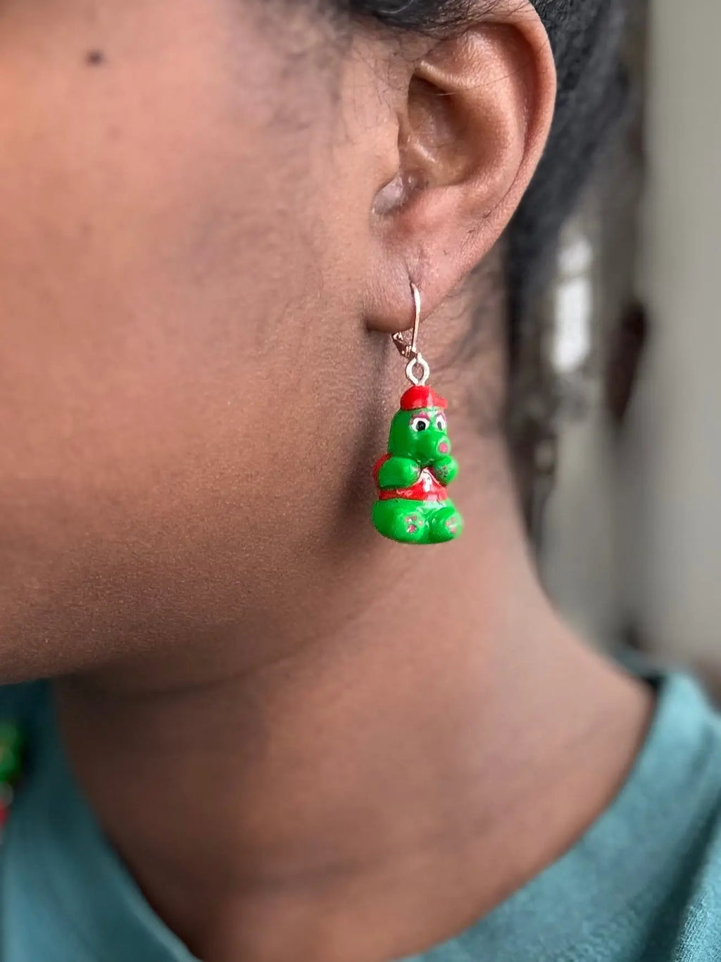 Phillie Phanatic Gummy Bear Earrings - Pretty Weird