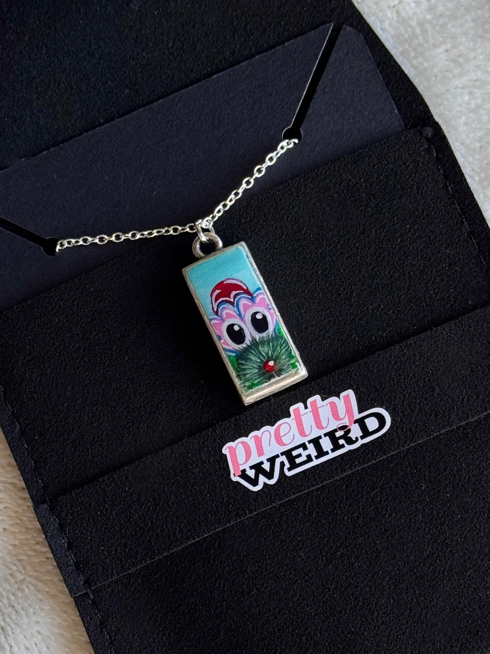 Hand-Painted Phanatic Pendant - Medium Size Pretty Weird