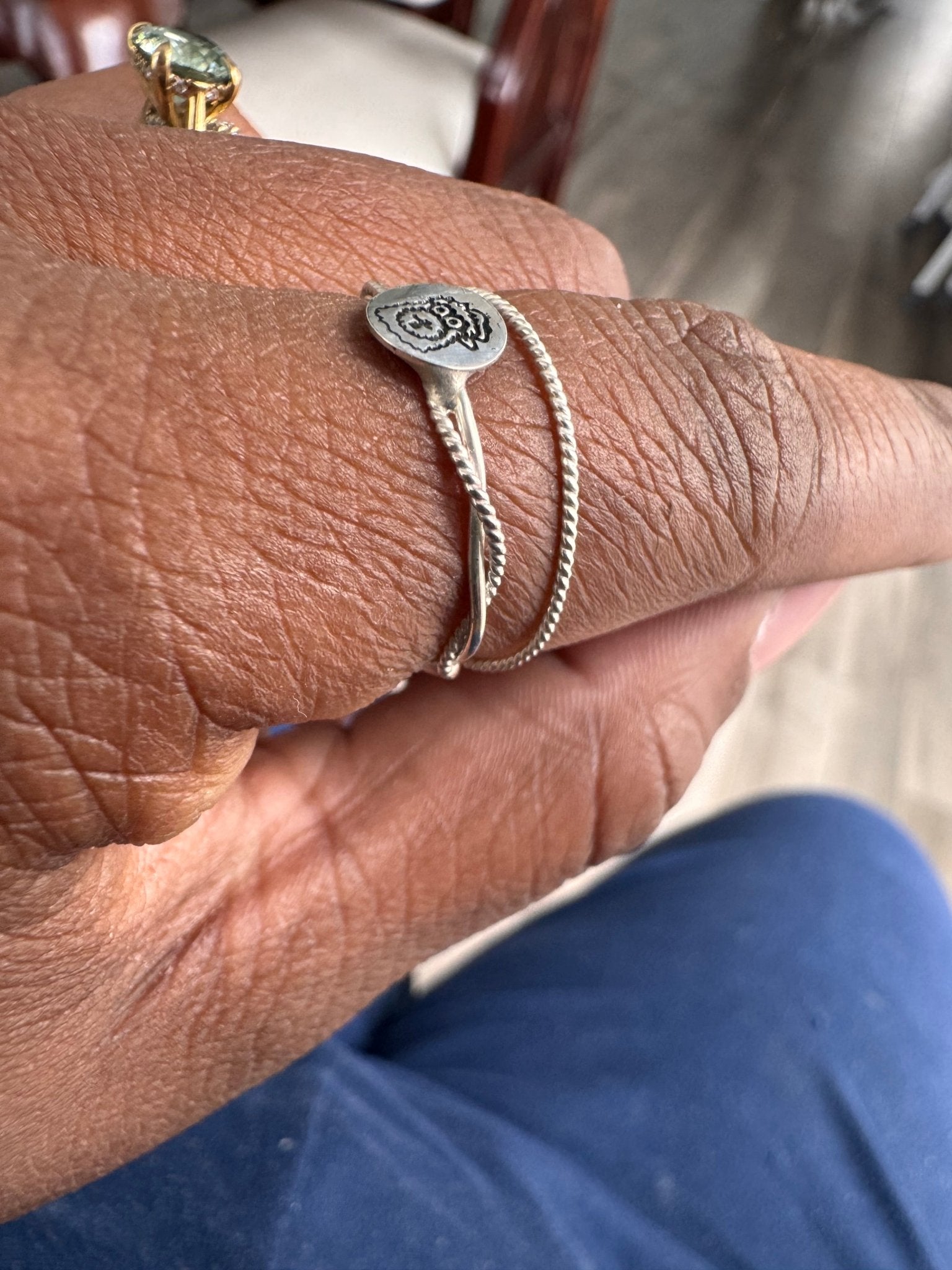 Tiny Engraved Sterling Silver Phanatic Necklace Pretty Weird