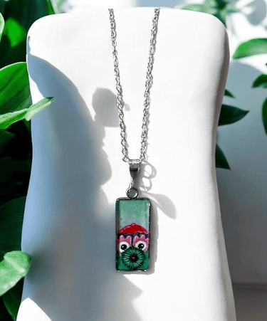 Large Peeking Phanatic Pendant Necklace - Pretty Weird