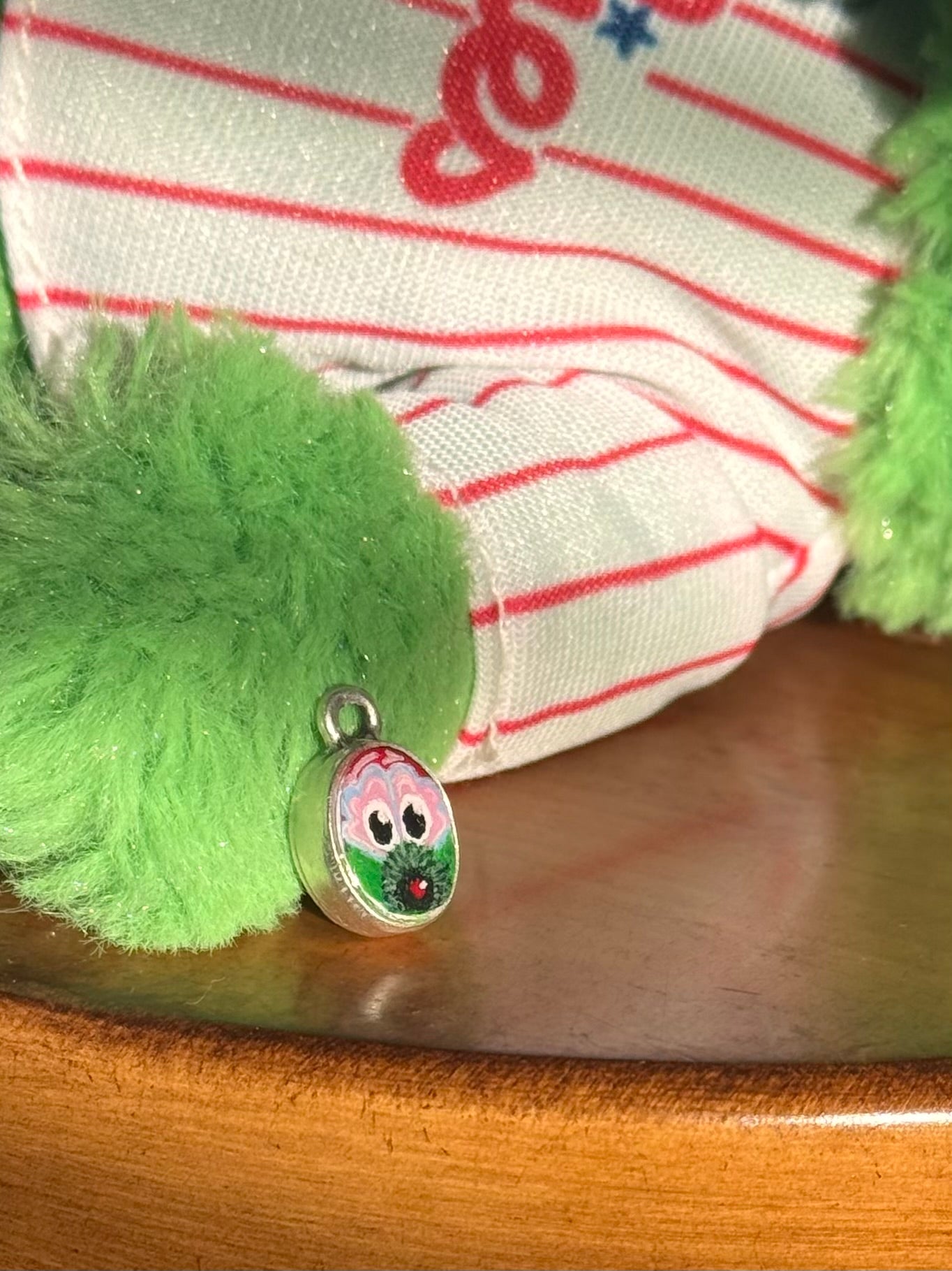 Tiny Oval Hand-Painted Phanatic Necklace