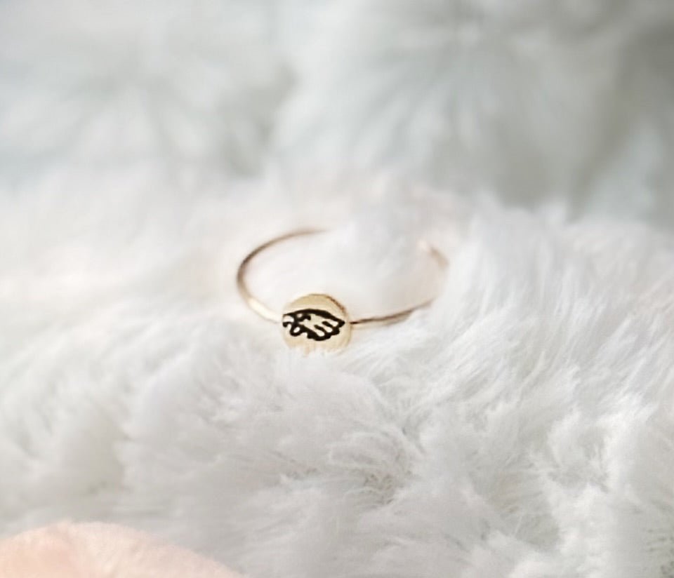 Eagles Jewelry Set – 14K Gold Filled Hoop Earrings & Custom Ring | Hand Engraved Philadelphia Eagles Gift Pretty Weird