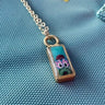 Baby Peeking Phanatic | Hand-Painted Pendant Necklace Pretty Weird