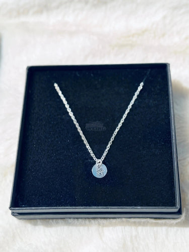 Tiny Engraved Sterling Silver Phanatic Necklace - Pretty Weird