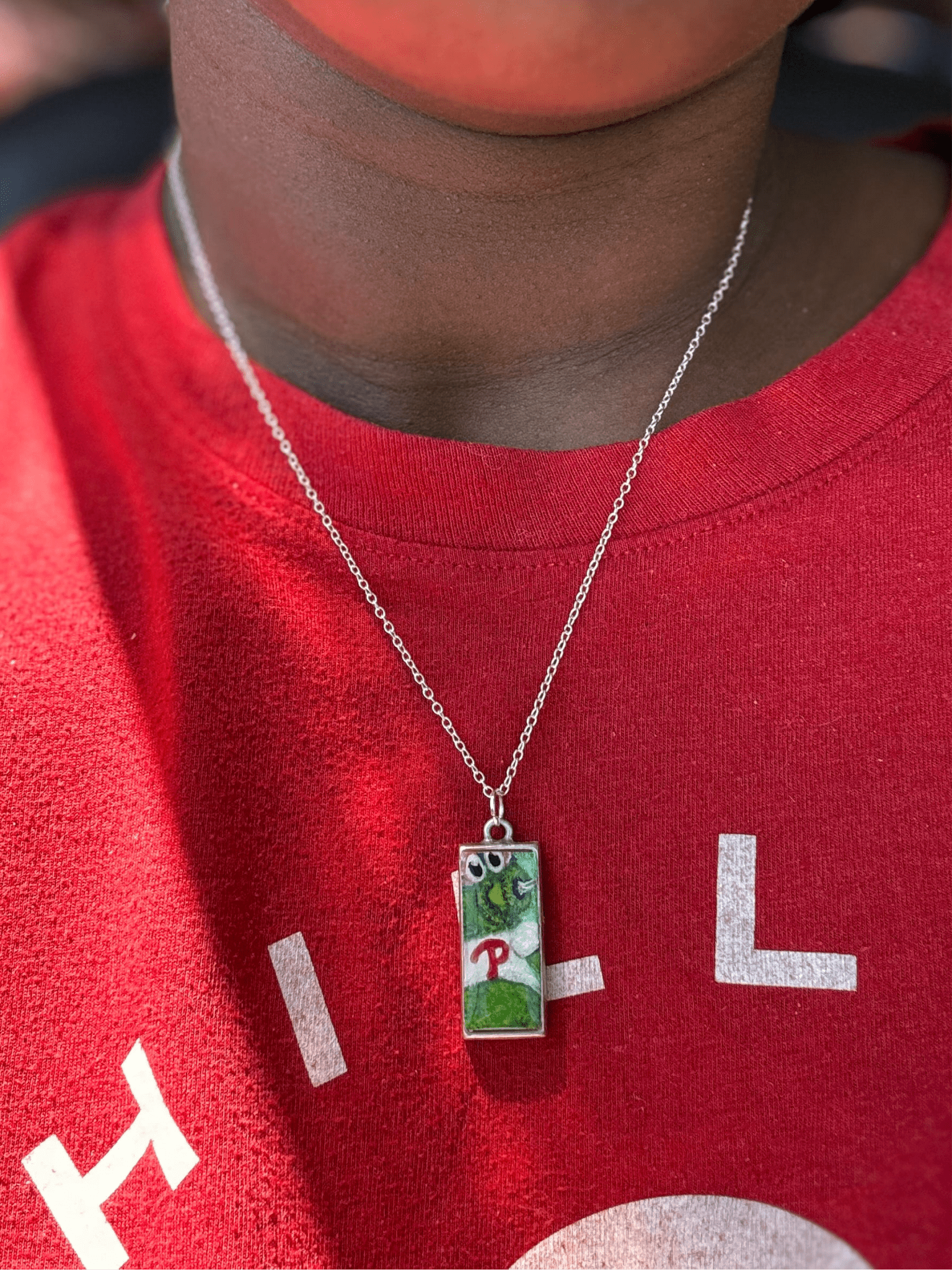 Hand-Painted Phanatic Pendant – Acrylic with Color-Shifting Accents