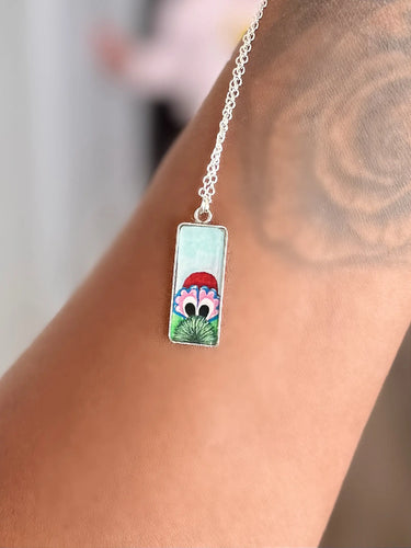 Large Hand-Painted Phillies Phanatic Pendant Necklace Pretty Weird