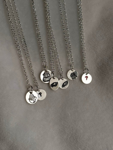 Tiny Engraved Sterling Silver Phanatic Necklace Pretty Weird