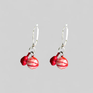 Tiny Heart Eyeball Dangle Earrings - Pretty Weird