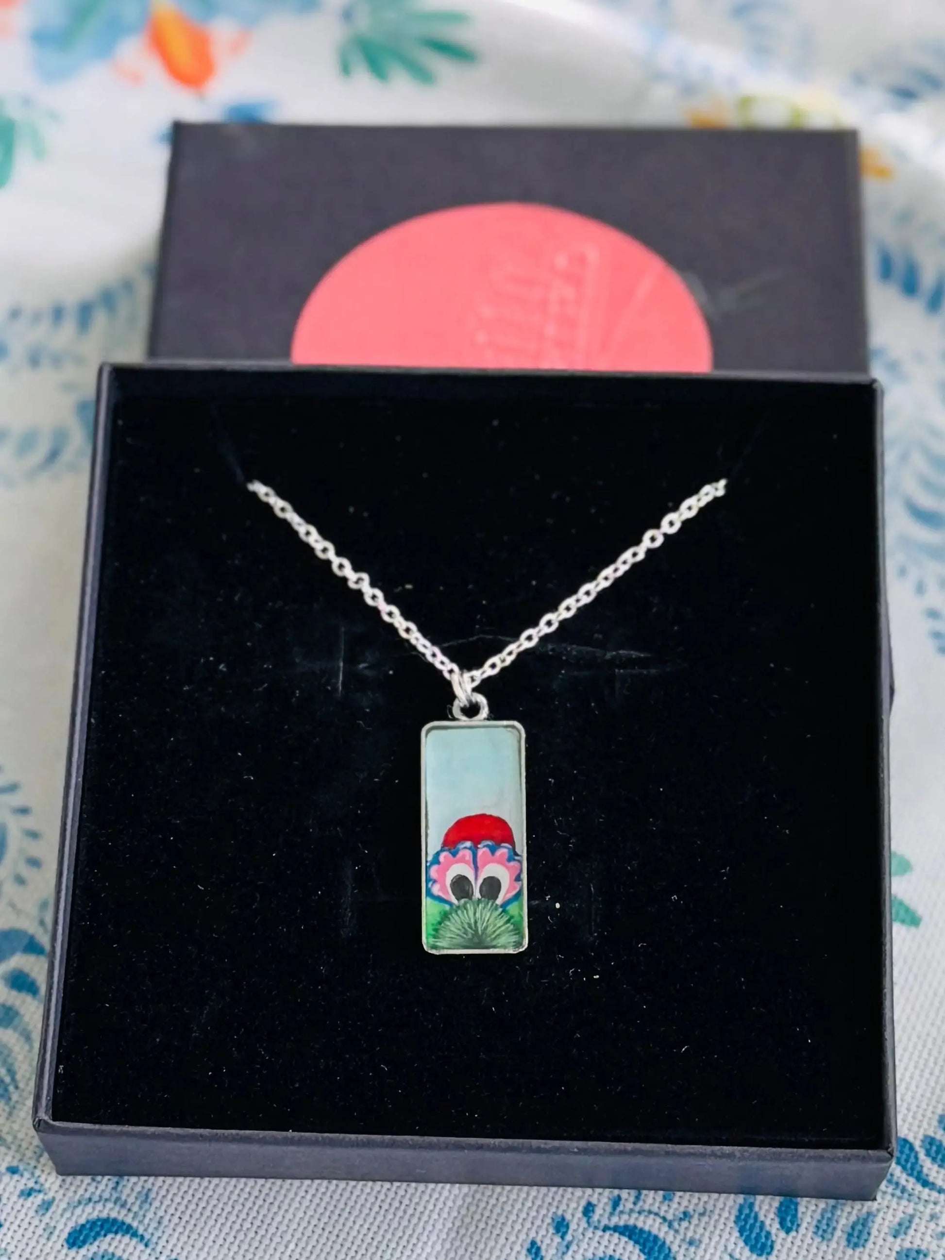 Large Hand-Painted Phillies Phanatic Pendant Necklace Pretty Weird