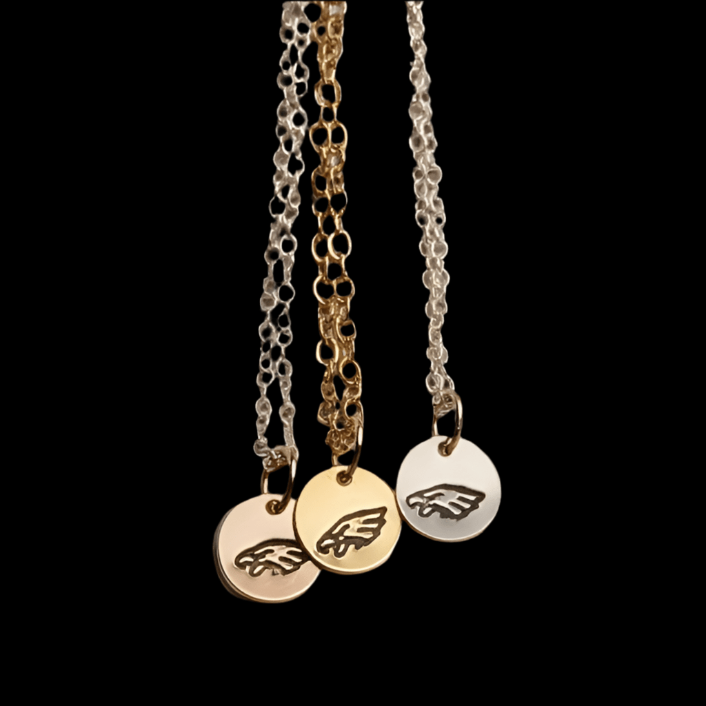 Gold & Rose Gold Eagles Mini Pendant Necklaces Pretty Weird