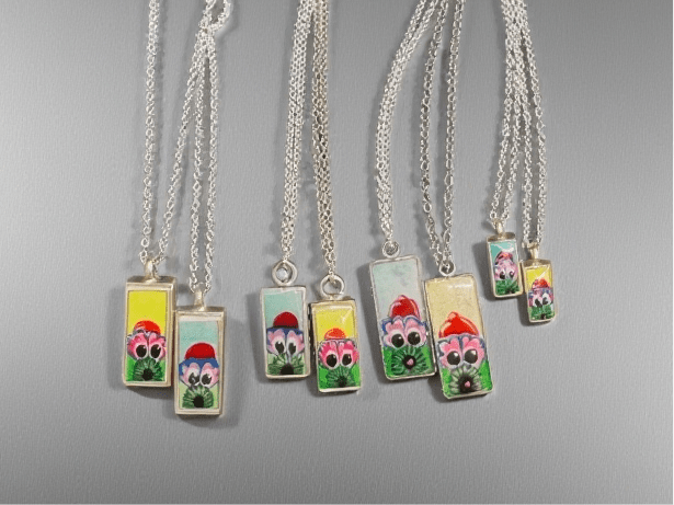 Hand-Painted Phanatic Pendant - Medium Size