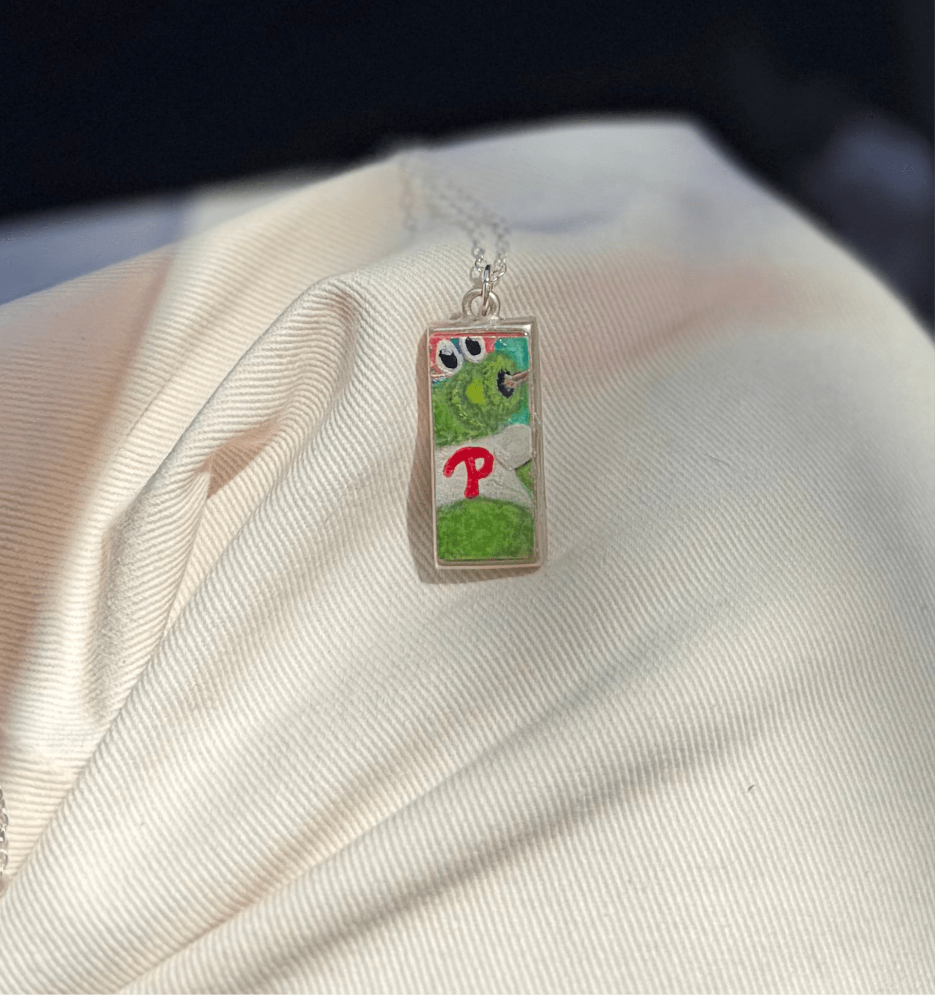 Hand-Painted Phanatic Pendant – Acrylic with Color-Shifting Accents