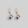 Tiny Heart Eyeball Dangle Earrings - Pretty Weird
