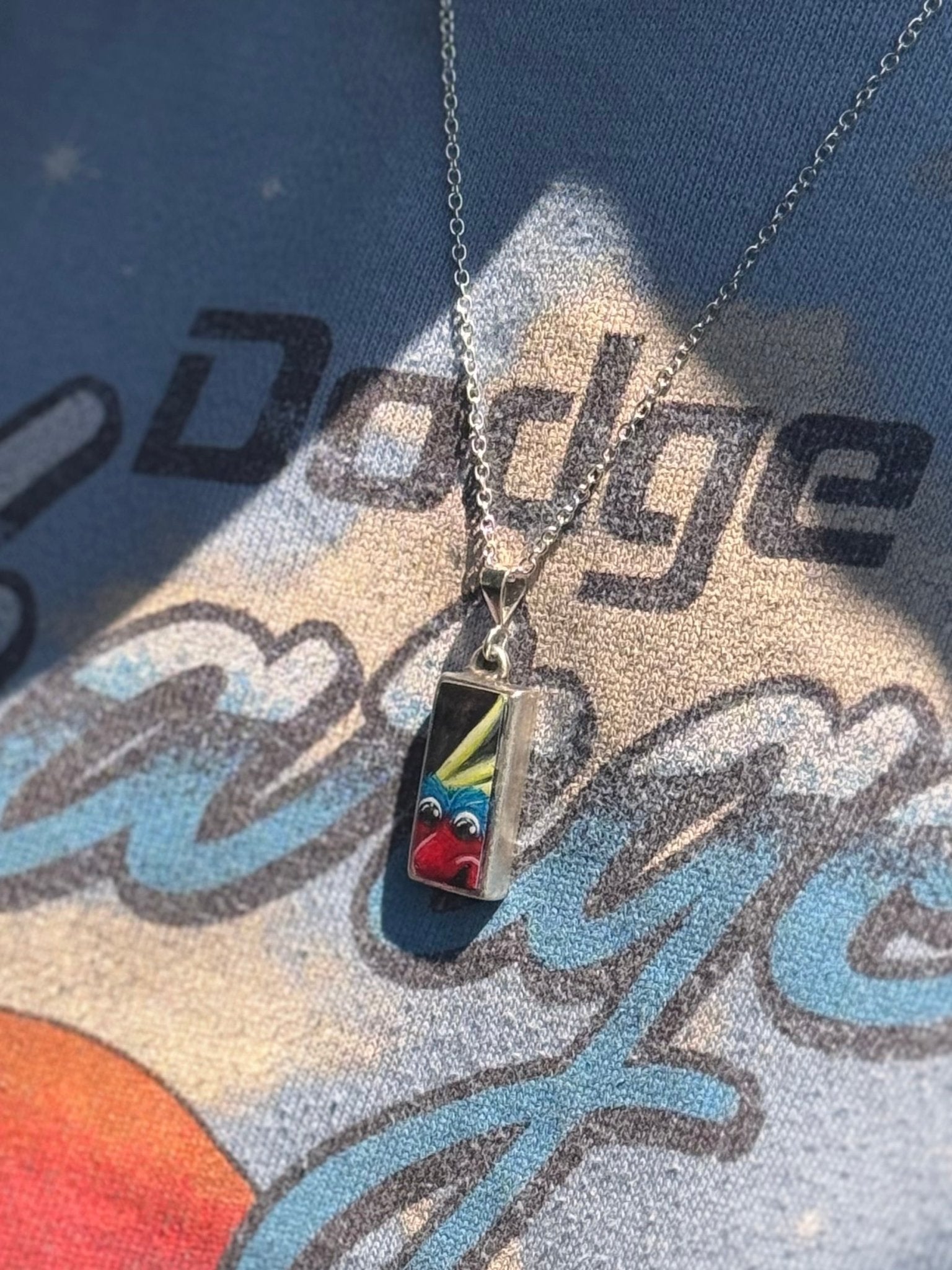 Custom Mascot Pendant Necklace | Hand Painted