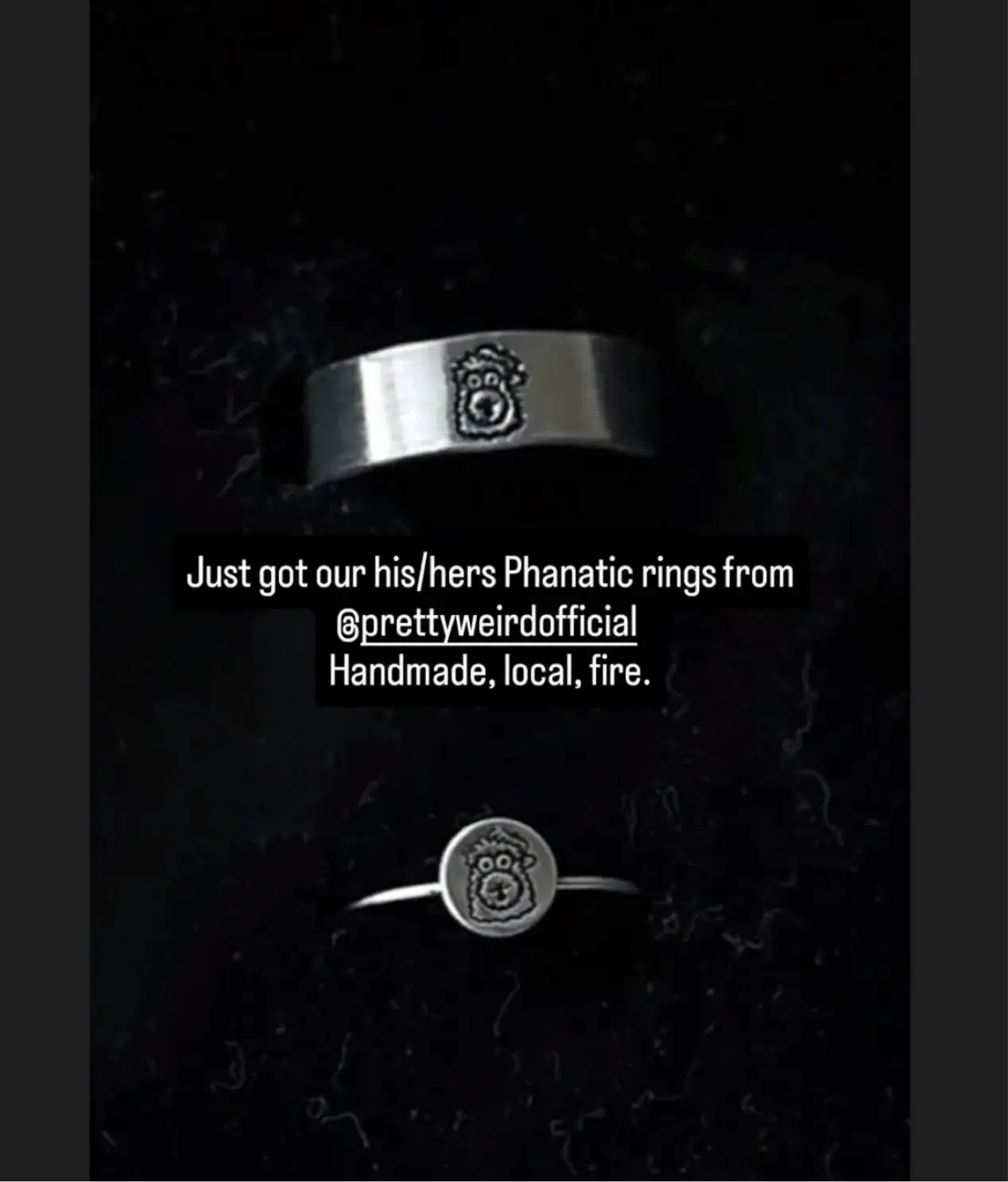 Engraved Phillie Phanatic Wide Band Ring | Sterling Silver Pretty Weird