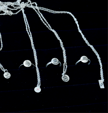 Gritty Engraved Sterling Silver Necklace Pretty Weird