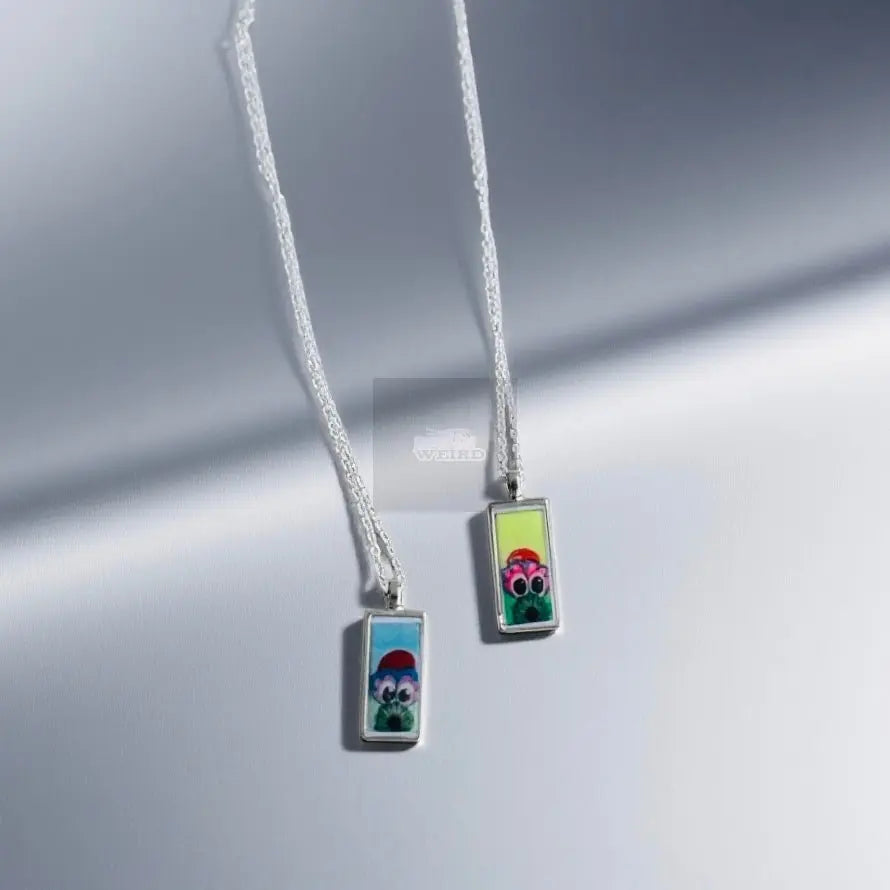 Hand-Painted Phanatic Pendant - Medium Size Pretty Weird