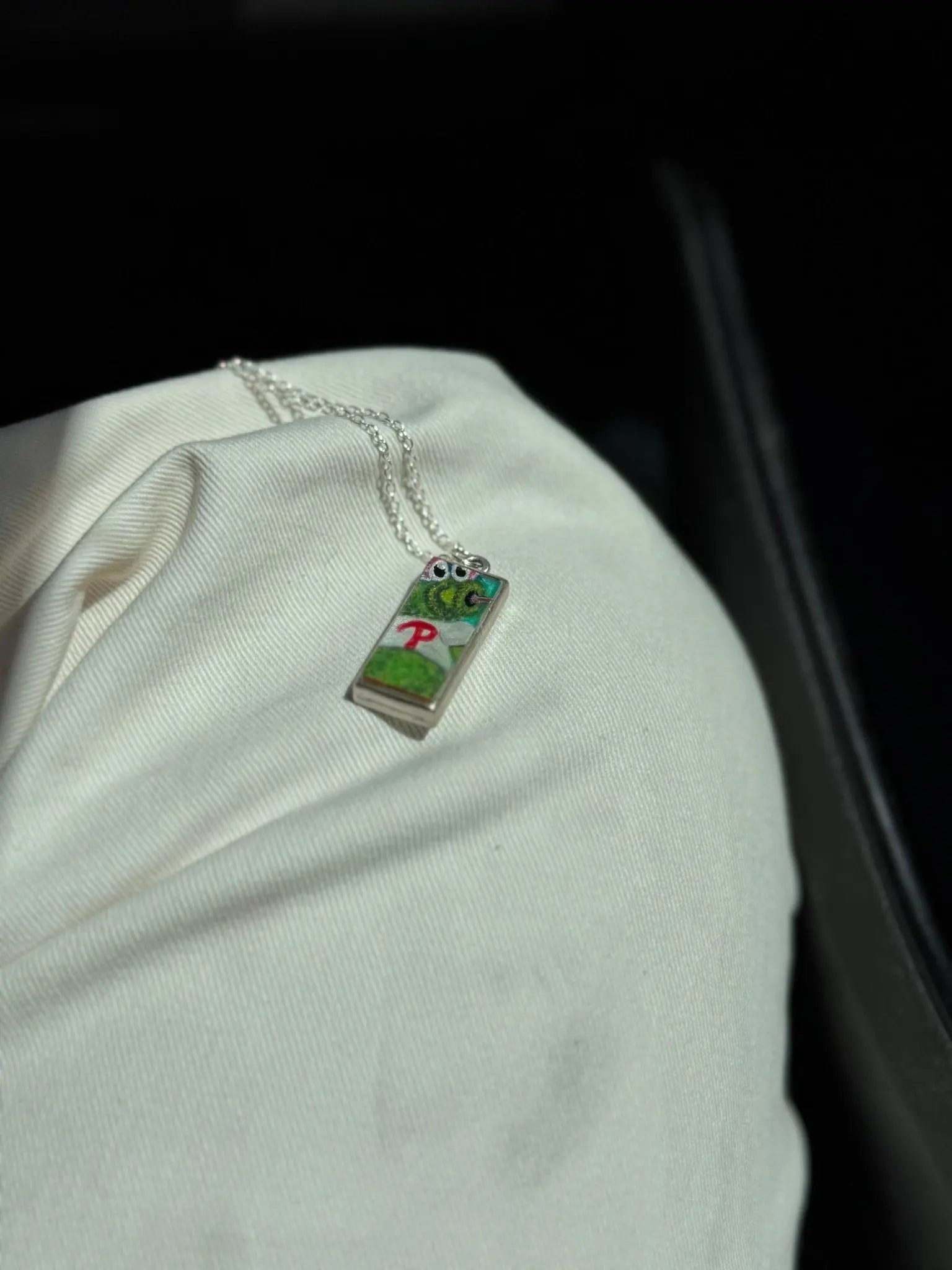 Hand-Painted Phanatic Pendant – Acrylic with Color-Shifting Accents Pretty Weird