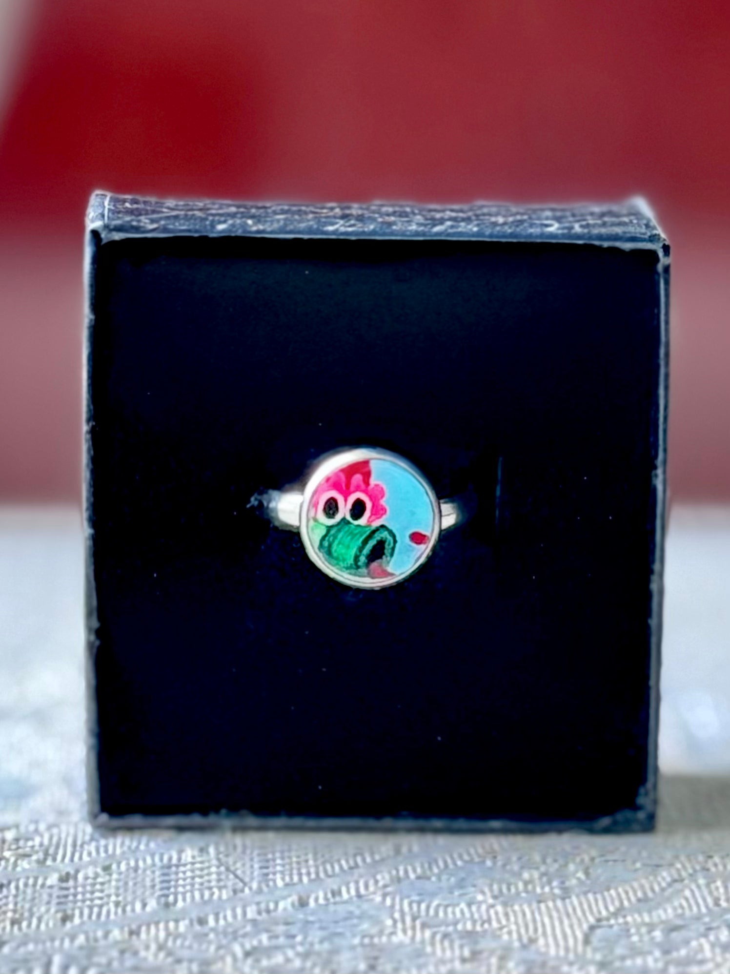 Hand-Painted Phillie Phanatic 10mm Adjustable Ring - Pretty Weird